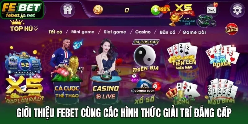 Giới thiệu Febet cùng các hình thức giải trí đẳng cấp